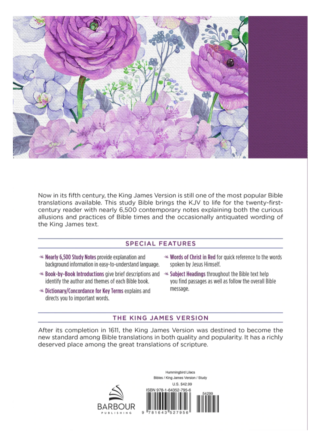 KJV Floral Large Print Study Bible Home & Lifestyle