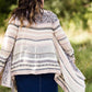Knit Drape Striped Sweater DISCONTINUED Tops