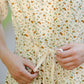 Knit Floral Drawstring Midi Dress Dresses Polagram + BaeVely