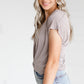 Knotted V-Neck Top Tops