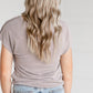 Knotted V-Neck Top Tops