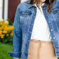 Kut Medium Wash Boyfriend Denim Jacket - FINAL SALE Tops