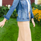 Kut Medium Wash Boyfriend Denim Jacket - FINAL SALE Tops