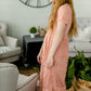Lace Blush Overlay Midi Dress - FINAL SALE Dresses