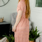 Lace Blush Overlay Midi Dress - FINAL SALE Dresses