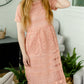 Lace Blush Overlay Midi Dress - FINAL SALE Dresses