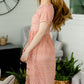 Lace Blush Overlay Midi Dress - FINAL SALE Dresses