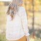 Lace Mock Neck Long Balloon Sleeve Peplum Top-FINAL SALE Tops Polagram