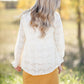 Lace Mock Neck Long Balloon Sleeve Peplum Top-FINAL SALE Tops Polagram