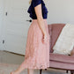 Lace Stretch Waist Midi Skirt - FINAL SALE Skirts