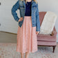 Lace Stretch Waist Midi Skirt - FINAL SALE Skirts