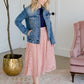 Lace Stretch Waist Midi Skirt - FINAL SALE Skirts
