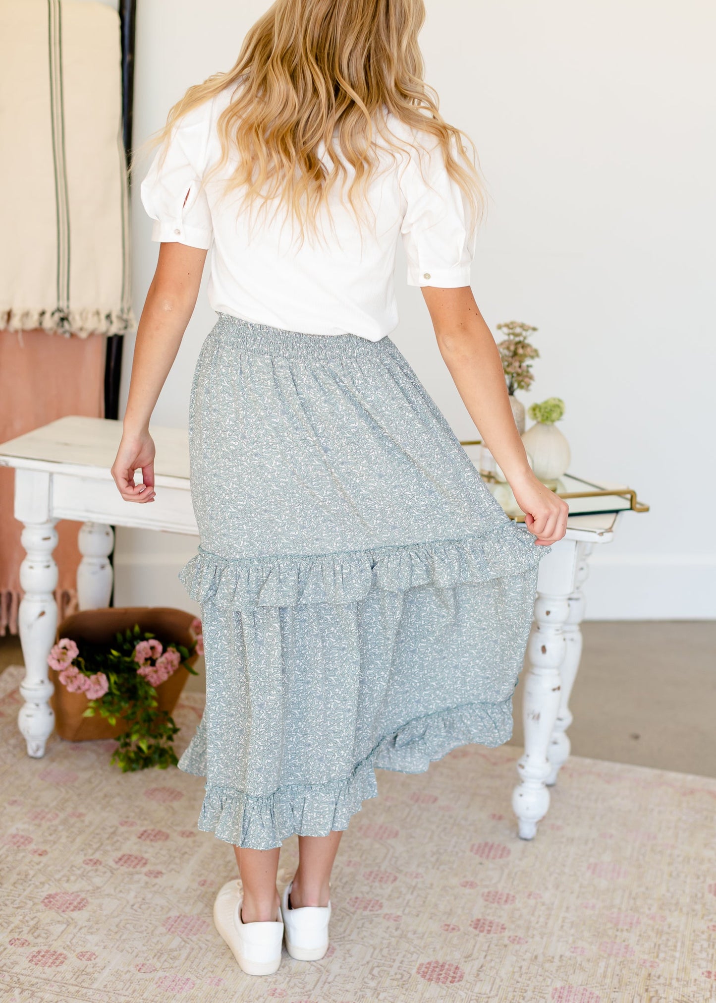 Lace Tiered Flowy Skirt - FINAL SALE Skirts
