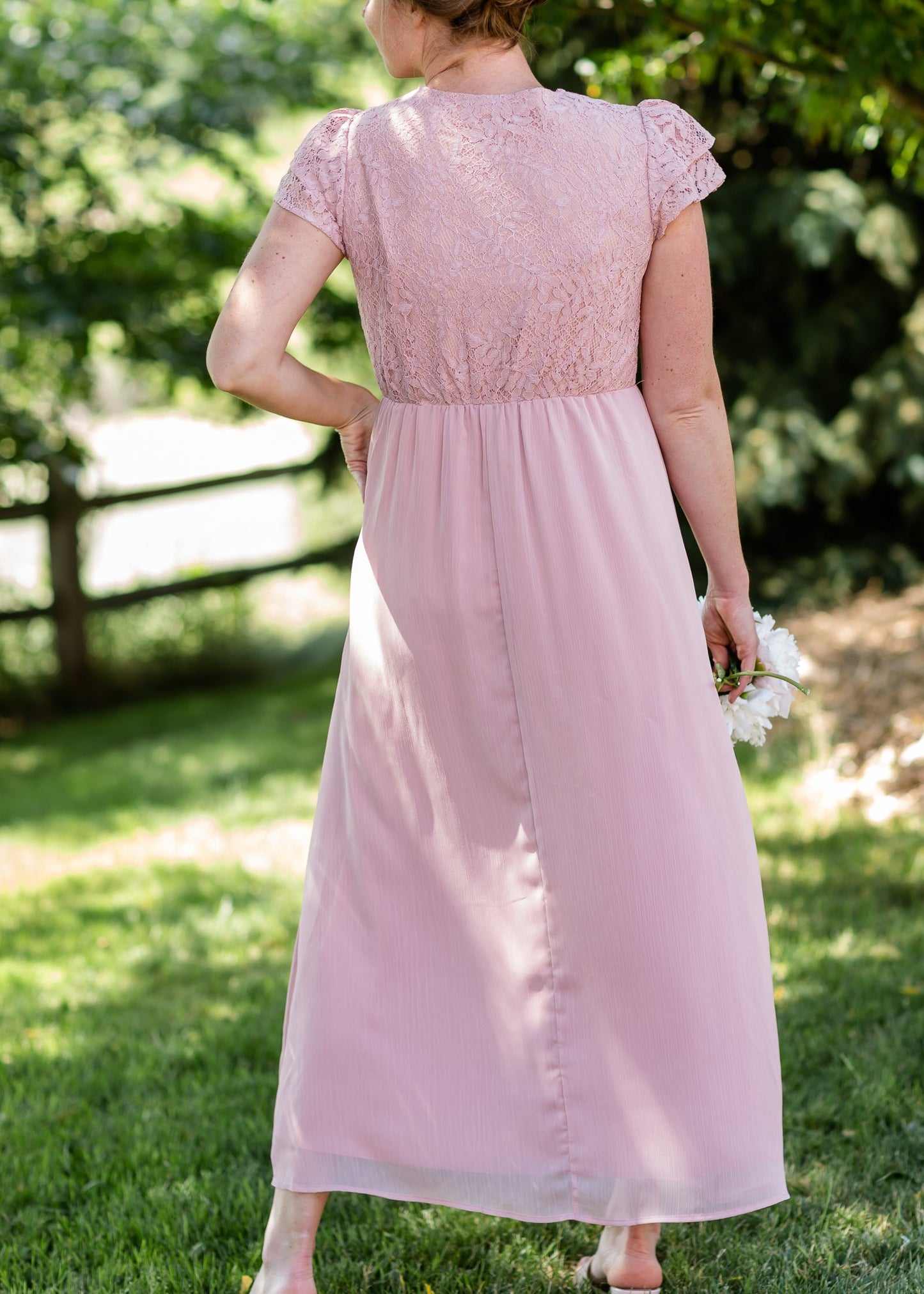 Lace Top Flowy Maxi Dress - FINAL SALE Dresses