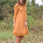 Lace Trim Midi Dress Dresses