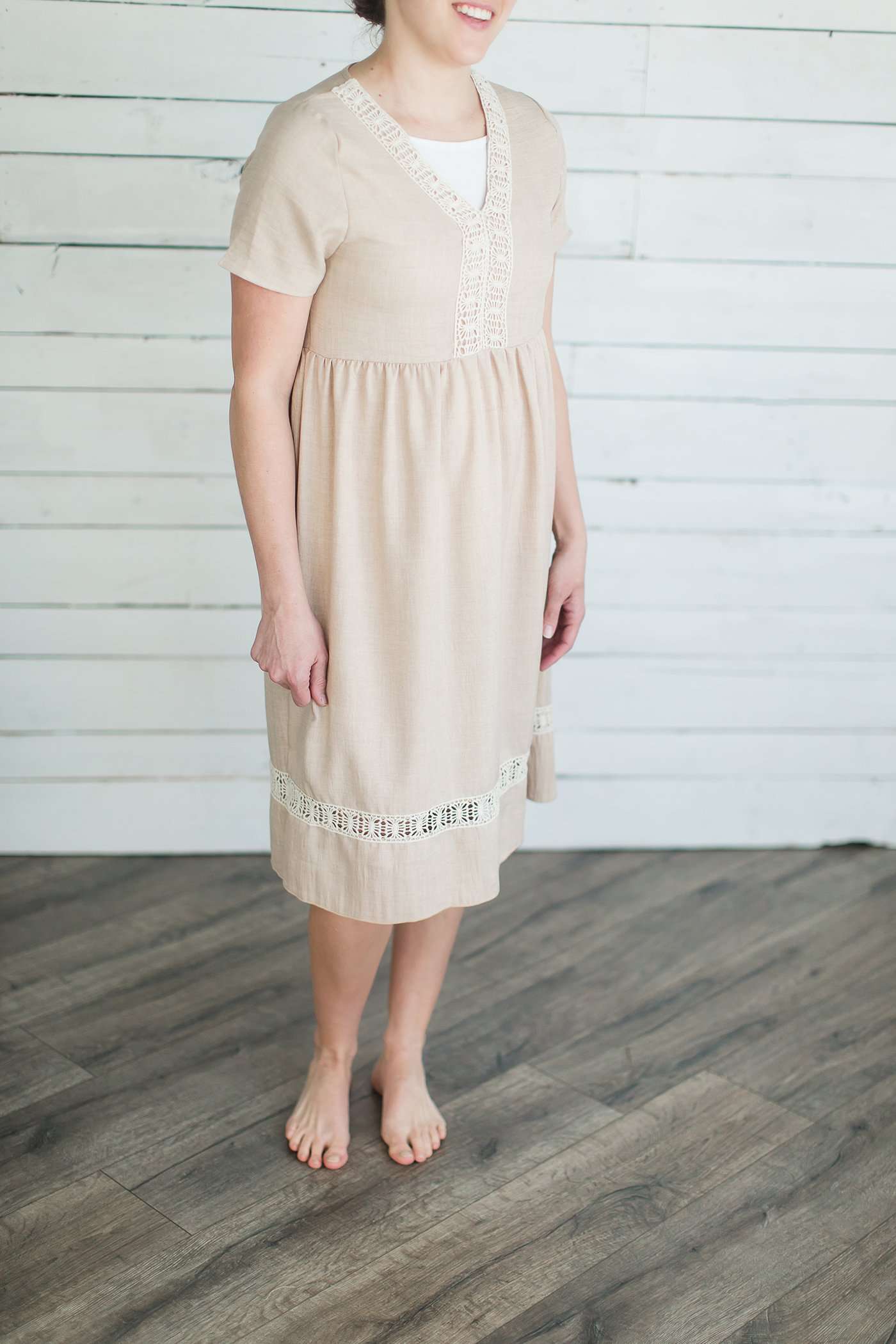 Lace Trim Tunic Dress - FINAL SALE Dresses