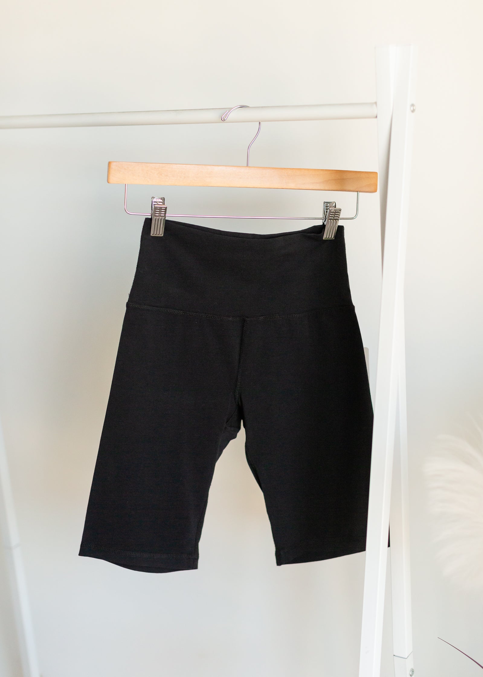 Ladies Knit Biker Shorts - FINAL SALE Skirts Black / XS
