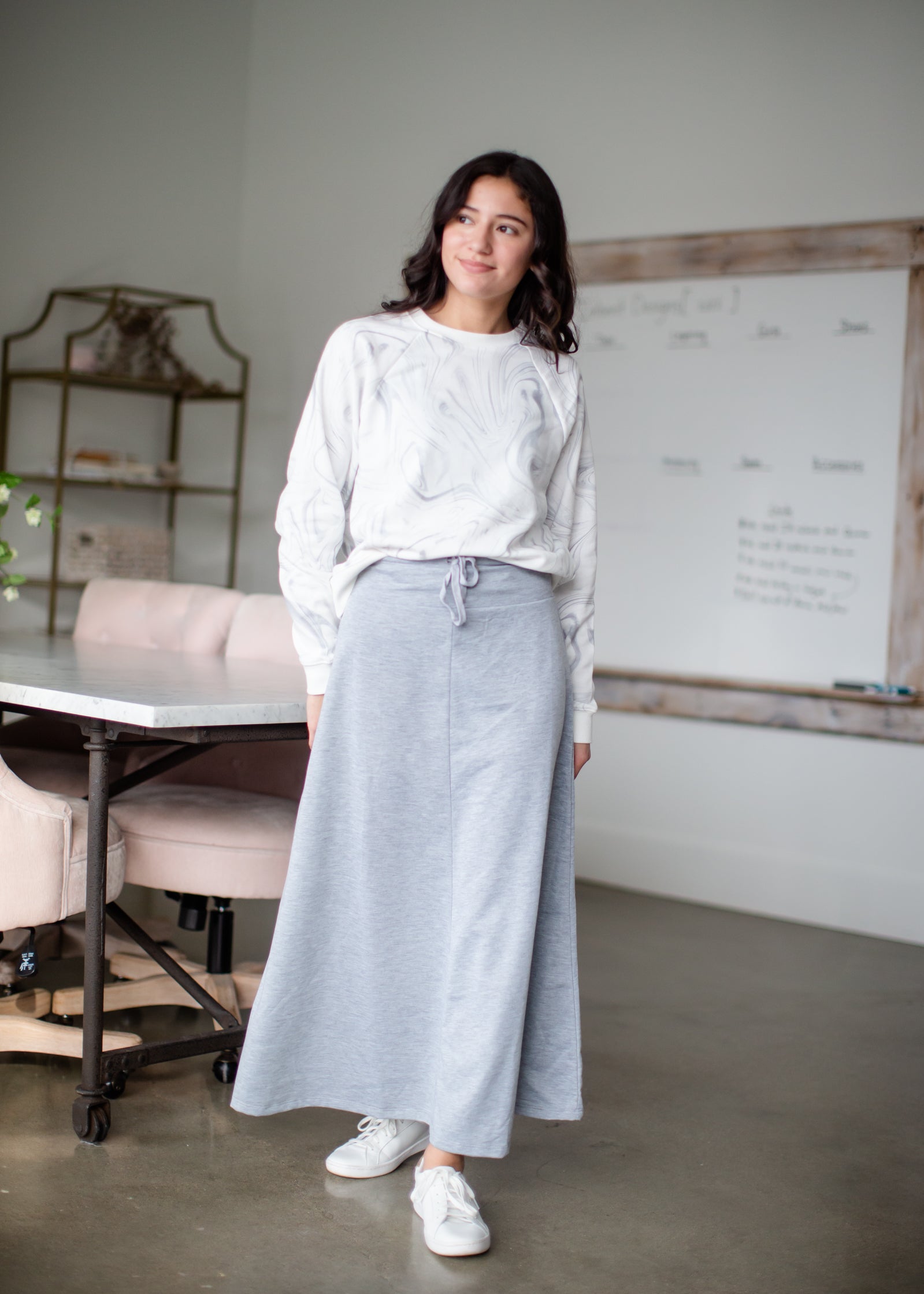 Laki Marble Sweatshirt Tops Z Supply