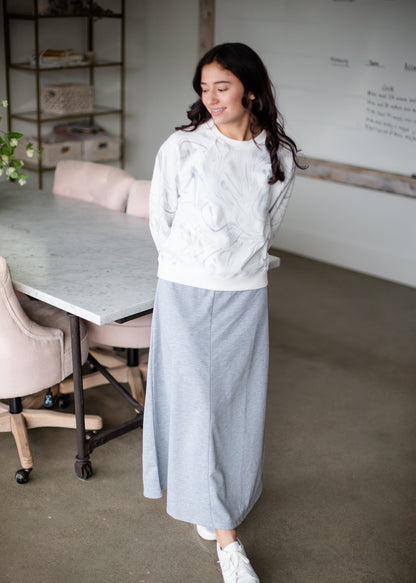 Laki Marble Sweatshirt Tops Z Supply