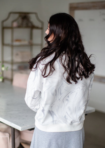 Laki Marble Sweatshirt Tops Z Supply