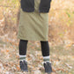 Lara Elastic Waist Olive Midi Skirt Skirts