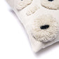 Bloom and Give Ivory Pillow with navy accent