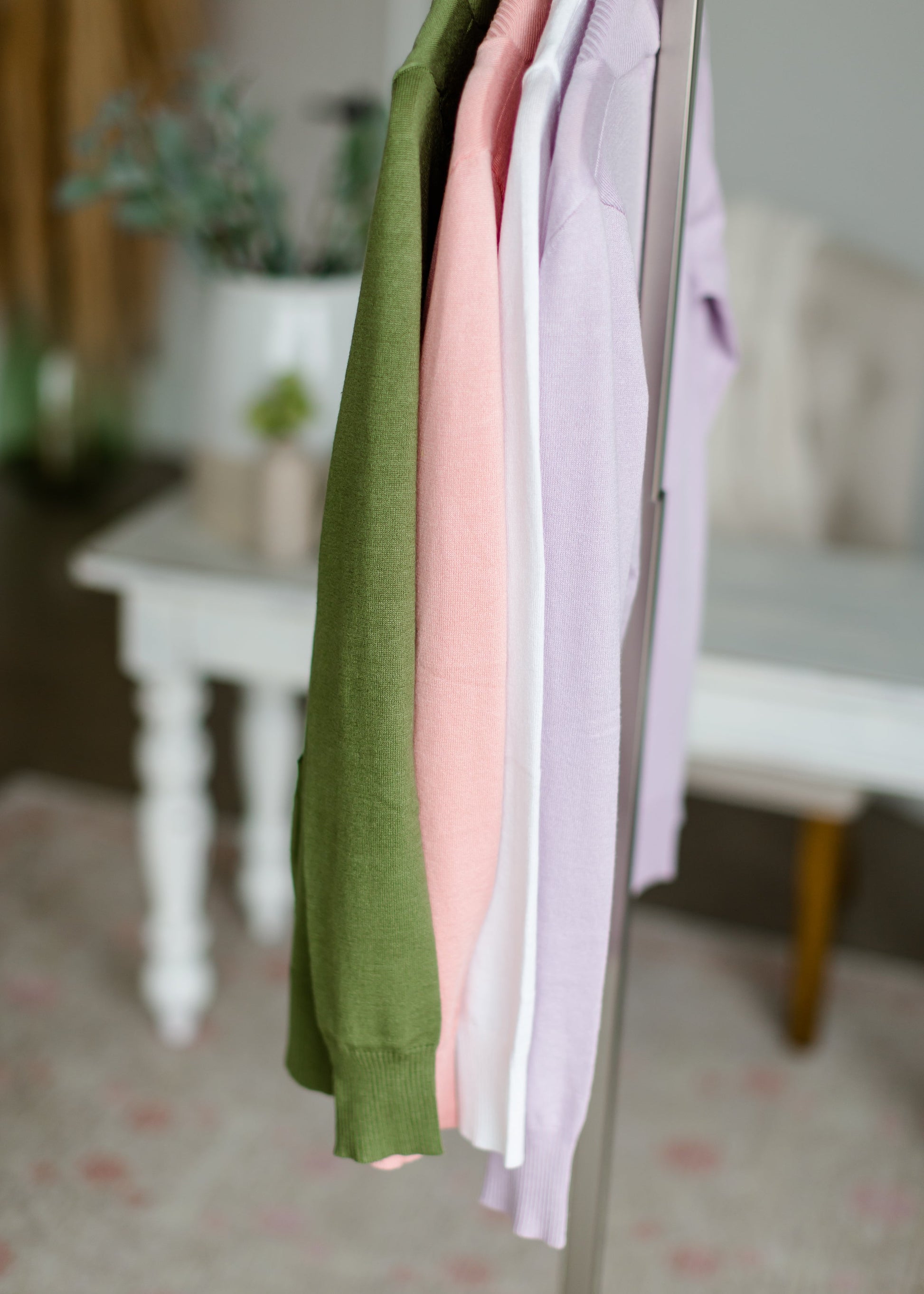 Lavender Long Sleeve Sweater Cardigan - FINAL SALE Tops