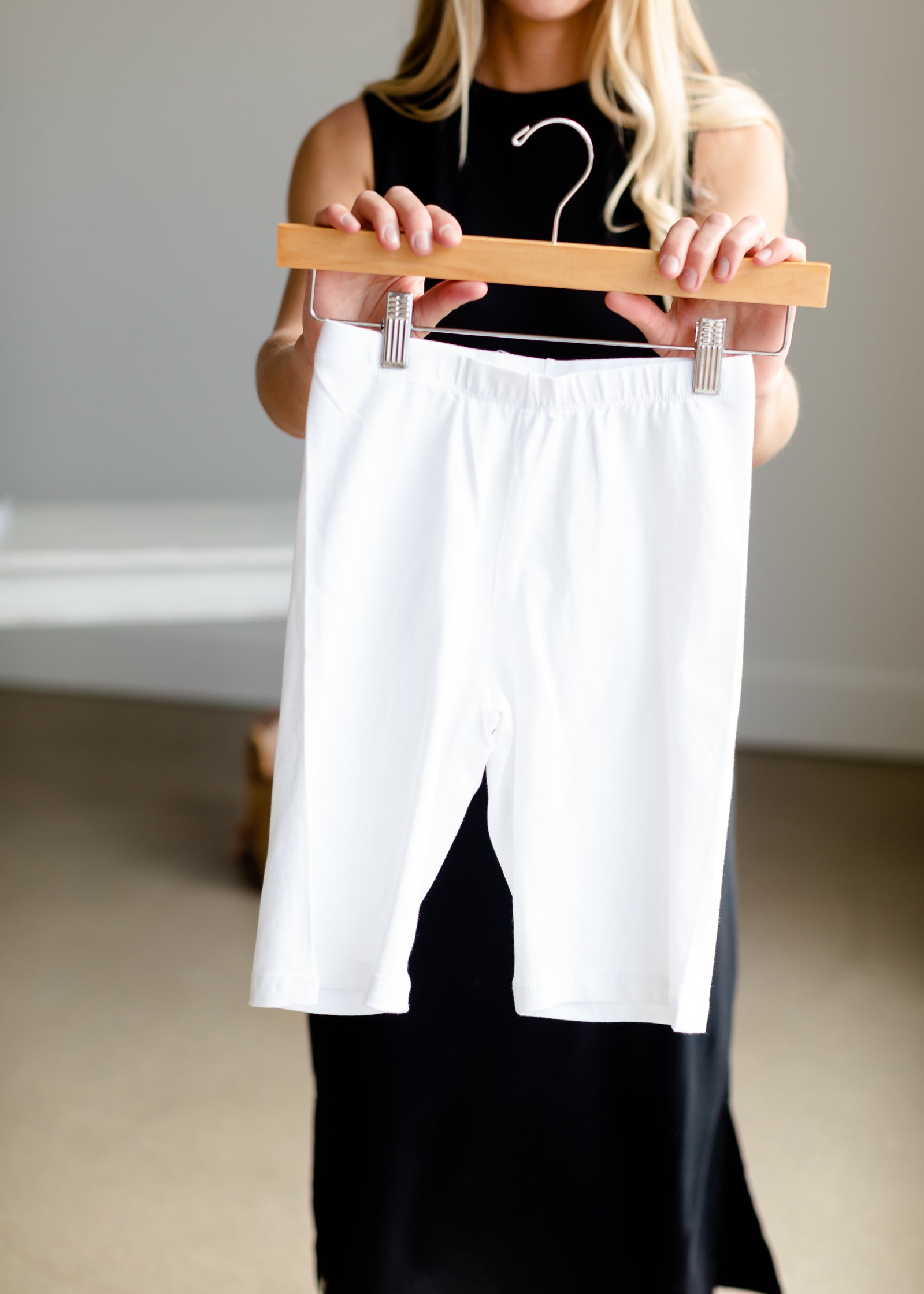 Layering Knit Biker Shorts - FINAL SALE Skirts S / White