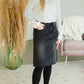 Lee Black Denim Midi Skirt - FINAL SALE Skirts