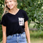 Leopard Basic Pocket Tee - FINAL SALE Tops