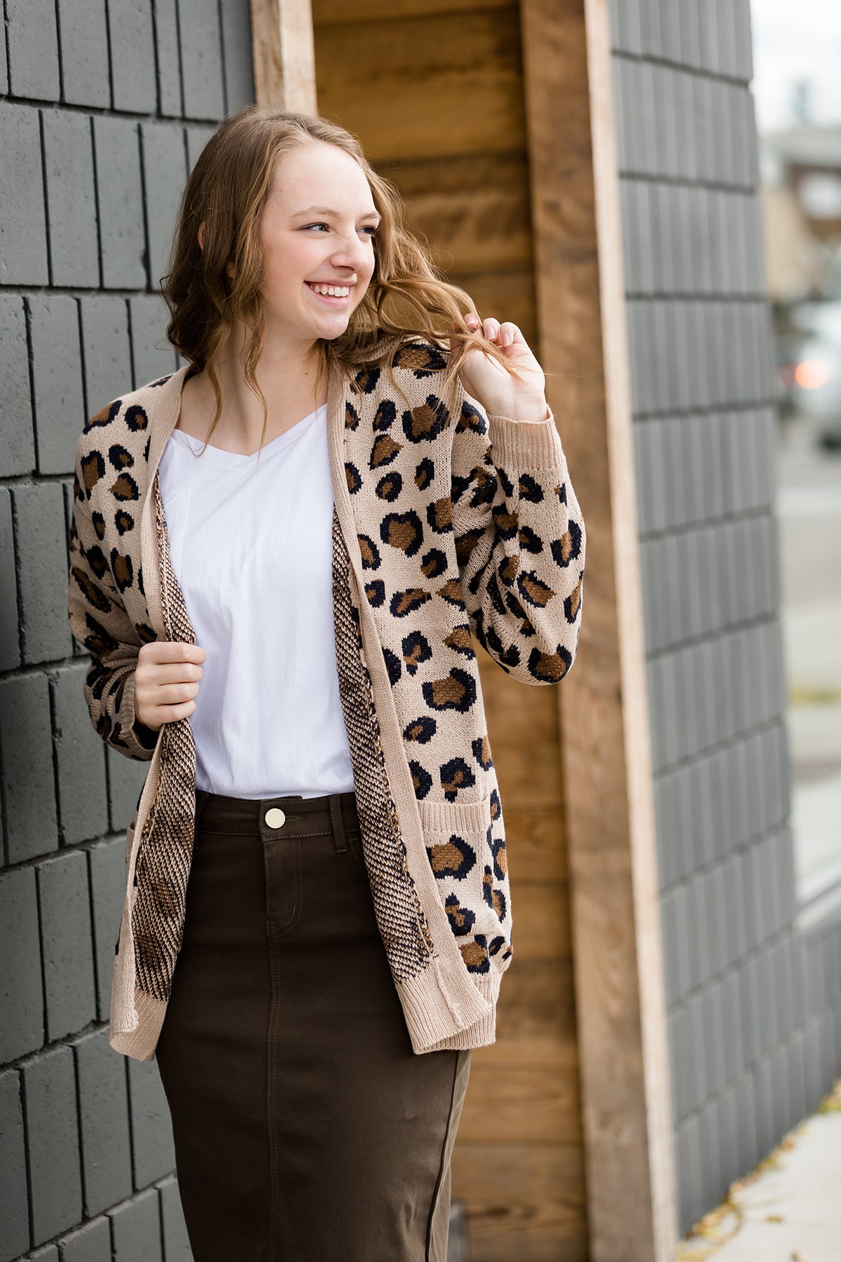 Leopard Knit Sweater Cardigan - FINAL SALE Layering Essentials