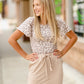 Leopard Print Ruffle Sleeve Top Tops Mikarose
