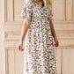 Leopard Print Smocked Maxi Dress-FINAL SALE Dresses