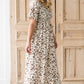 Leopard Print Smocked Maxi Dress-FINAL SALE Dresses