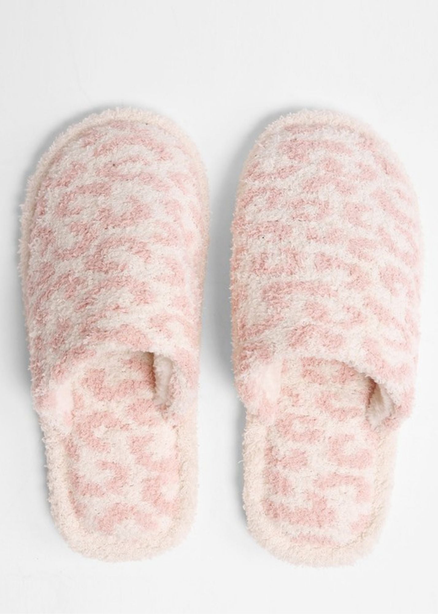 Leopard Print Soft Slippers - FINAL SALE Shoes Wona Trading Pink / S/M