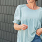 Light Blue Babydoll Ruffle Top - FINAL SALE Tops