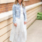 Light Blue Denim Jean Jacket Tops
