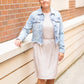Light Blue Denim Jean Jacket Tops