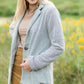 Light Charcoal Knit Blazer Tops Polygram