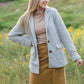 Light Charcoal Knit Blazer Tops Polygram