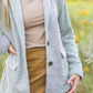 Light Charcoal Knit Blazer Tops Polygram