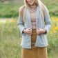 Light Charcoal Knit Blazer Tops Polygram