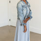 Light Denim Button Crop Jean Jacket - FINAL SALE Layering Essentials