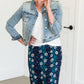 Light Denim Button Crop Jean Jacket - FINAL SALE Layering Essentials