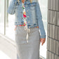 Light Denim Button Crop Jean Jacket - FINAL SALE Layering Essentials