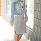 Light Denim Button Crop Jean Jacket - FINAL SALE Layering Essentials