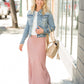 Light Denim Button Crop Jean Jacket - FINAL SALE Layering Essentials