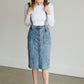 Light Denim Pinafore Skirt Skirts