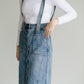 Light Denim Pinafore Skirt Skirts