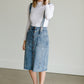Light Denim Pinafore Skirt Skirts